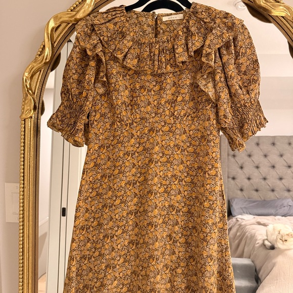 Doen Baudoin Silk Vintage Style Dress in Lady Emma Floral - Picture 4 of 7